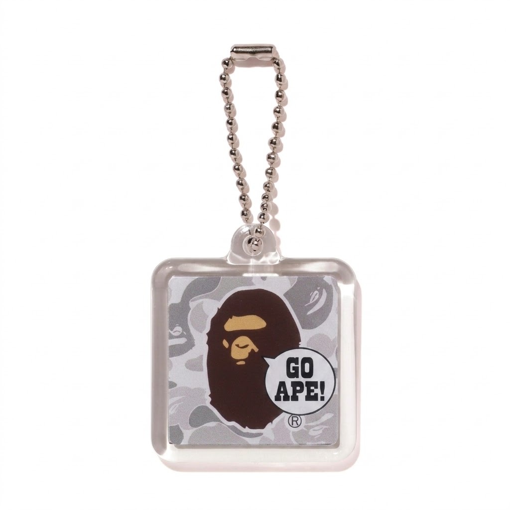 2026AW A BATHING APE BAPE STORE GO! APE KEYCHAIN 原宿 店鋪限定 熱門 迷彩 鑰匙圈 現貨