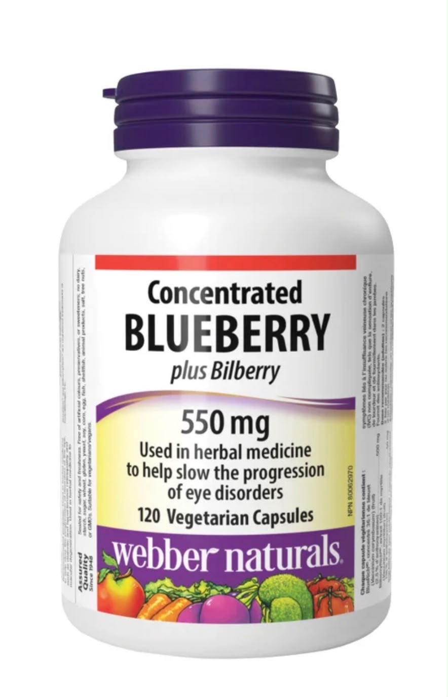 Webber Naturals 藍莓素 (添加山桑子) 120粒 CC146