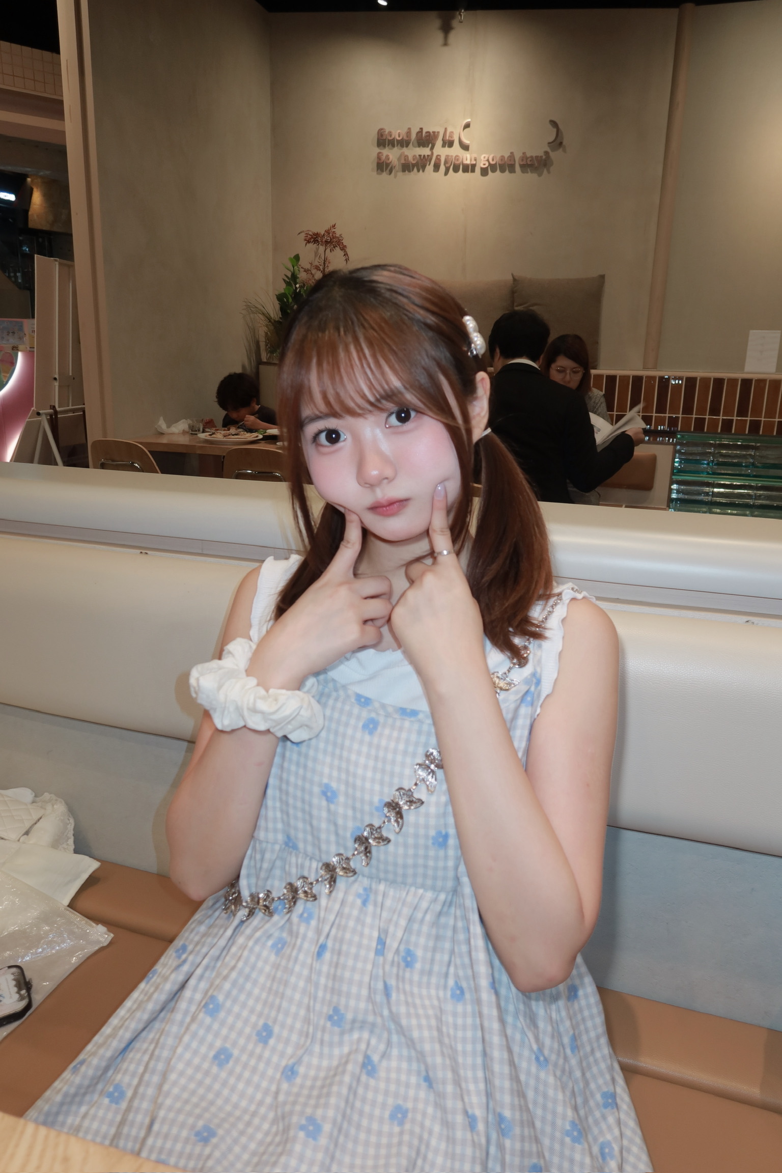 EA1342｜田園休閒感舒適棉麻格紋花花吊帶外搭上衣୧ ‧₊˚ 🍮 ⋅ ☆