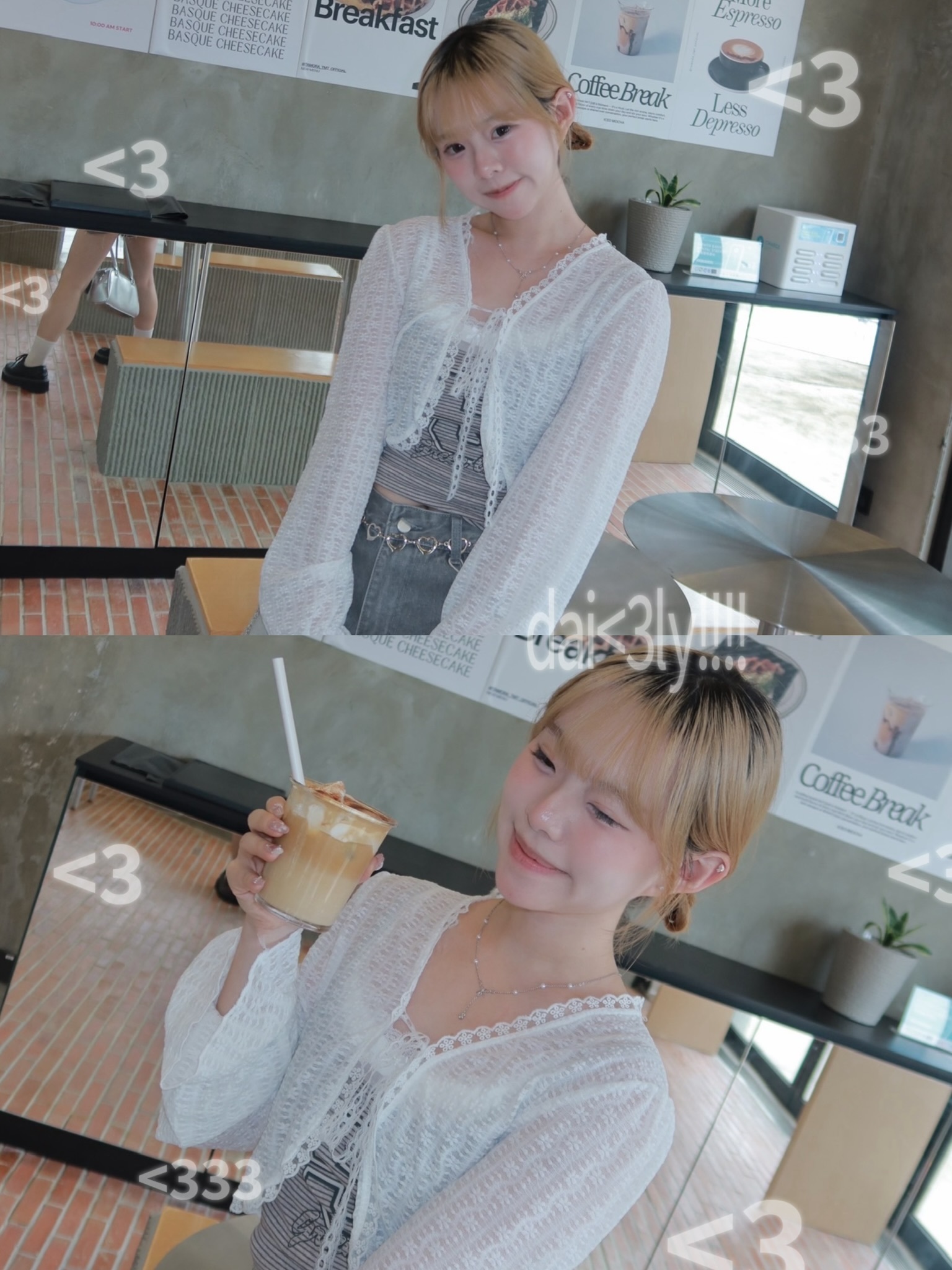 JK0445｜超仙氣！花邊蝴蝶形束袖長袖外套𑣲❄︎⛄︎