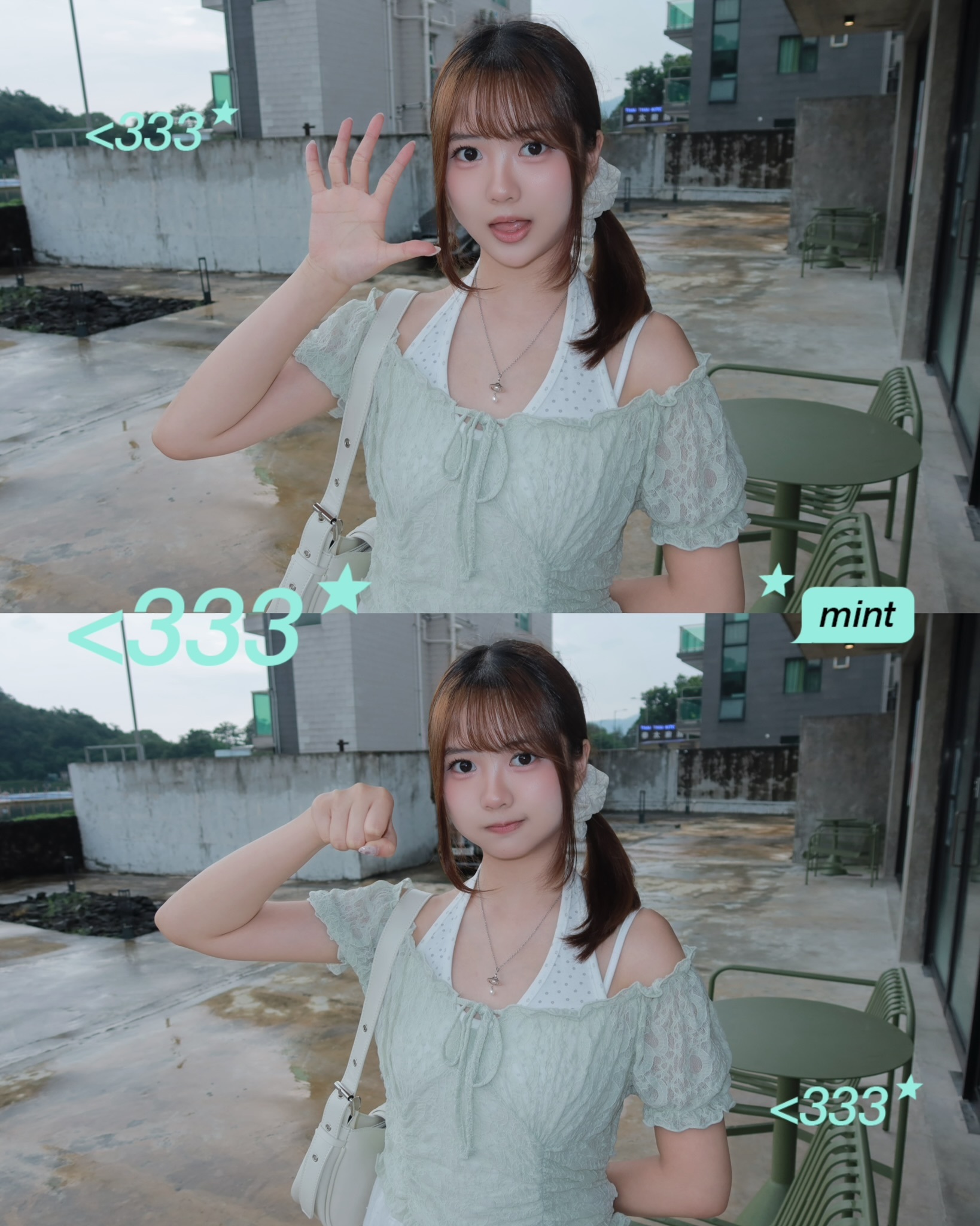 JP1247｜泡泡感蕾絲綁帶蝴蝶短袖上衣₍ᐢ._.ᐢ₎♡ ༘