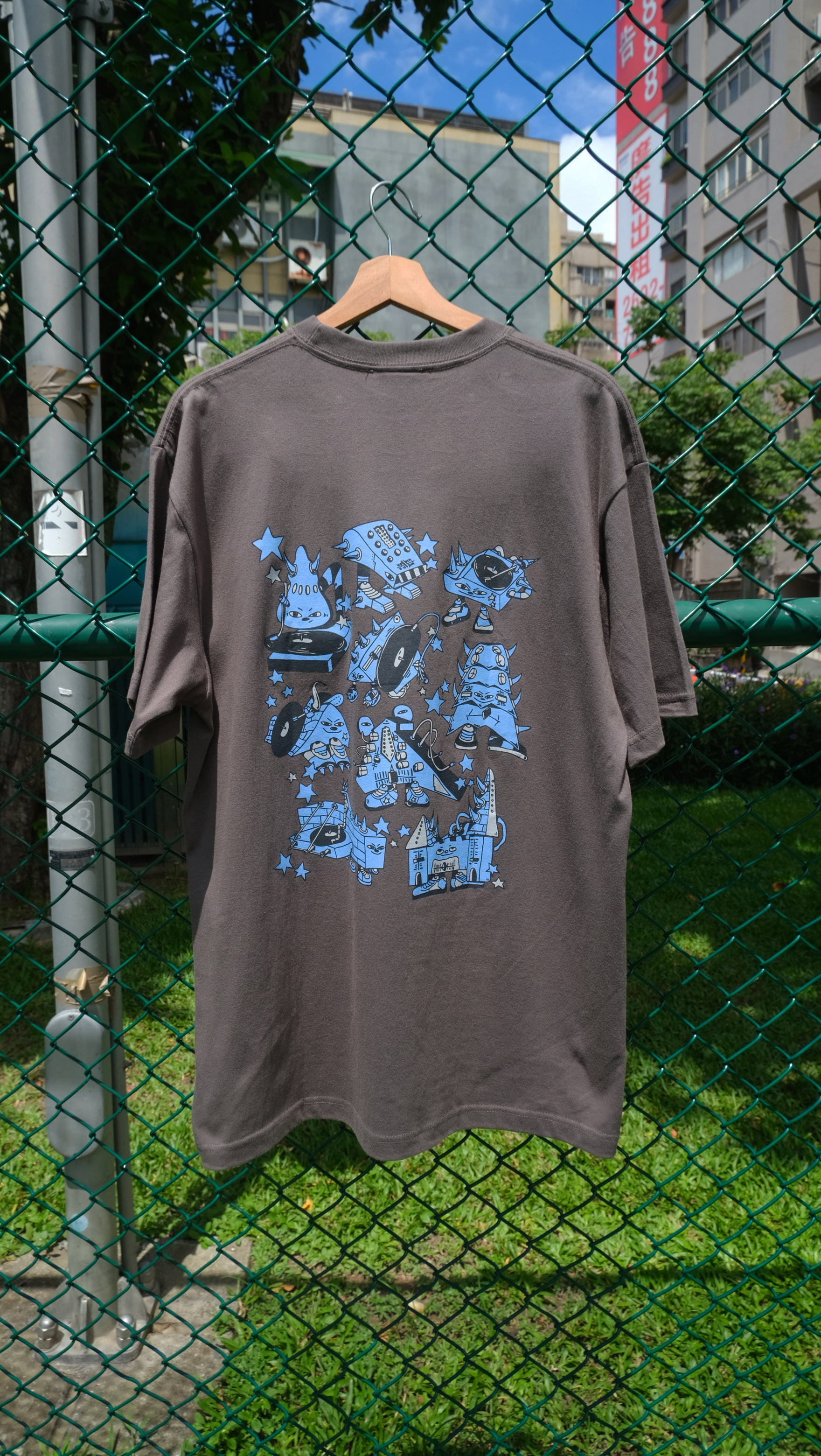 Mess-age x Turntable Jam 碟對碟 Tee / Gray