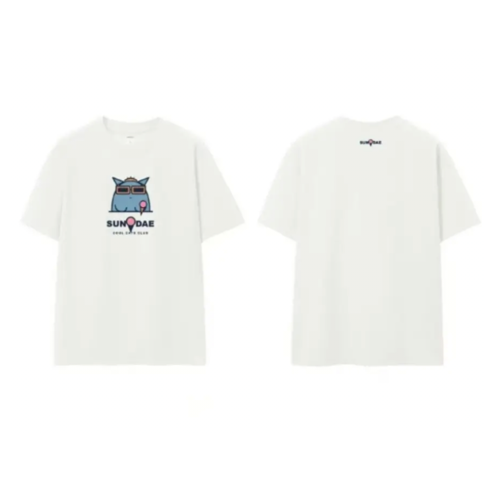 TOP-CCG0823-014 機器貓T恤-白色 (A14)(M-XXXXL)