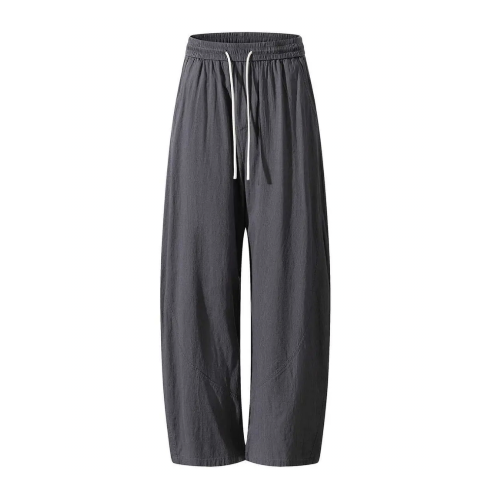 BOT-CCG0823-019 彎刀闊腿褲-深灰色 (A19)(M-XXXL)