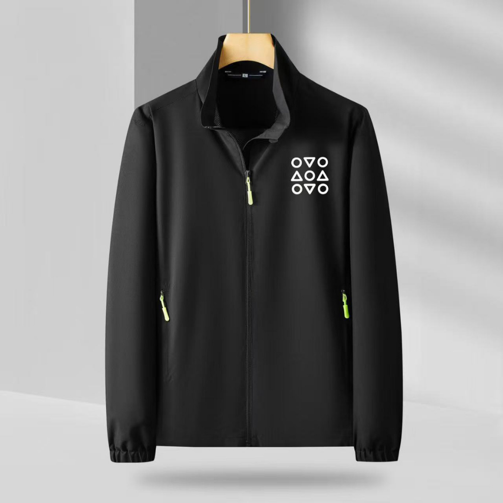 JAC-CCG0823-024 SUNVDAE簡約防水外套-黑色 (A24)(S-XXXXL)