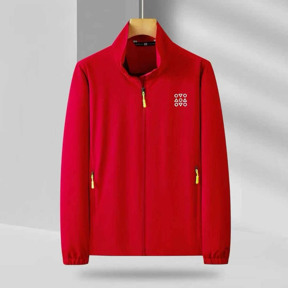JAC-CCG0823-026 SUNVDAE簡約防水外套-紅色 (A26)(S-XXXXL)