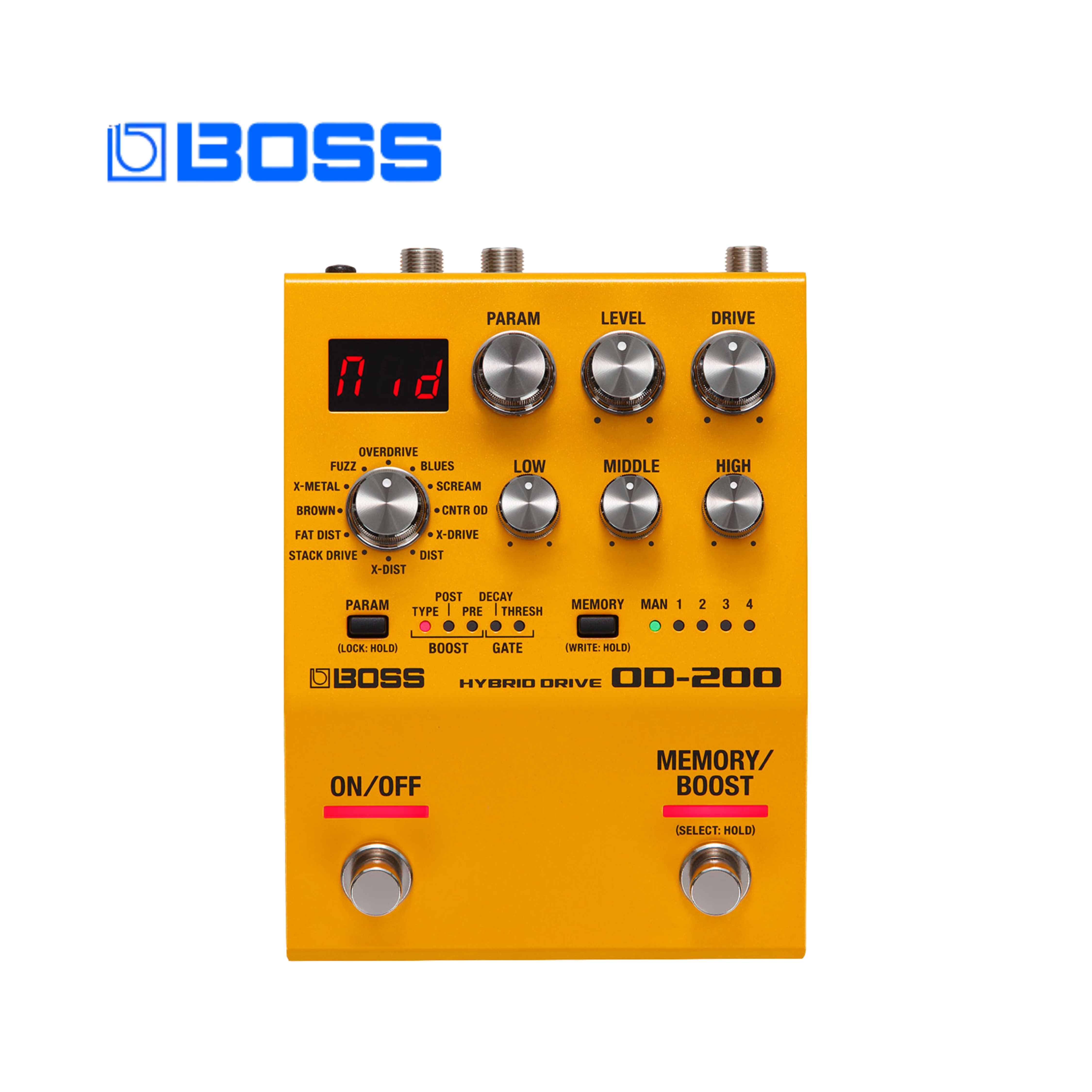 BOSS OD-200 Hybrid Drive 破音效果器 單顆效果器