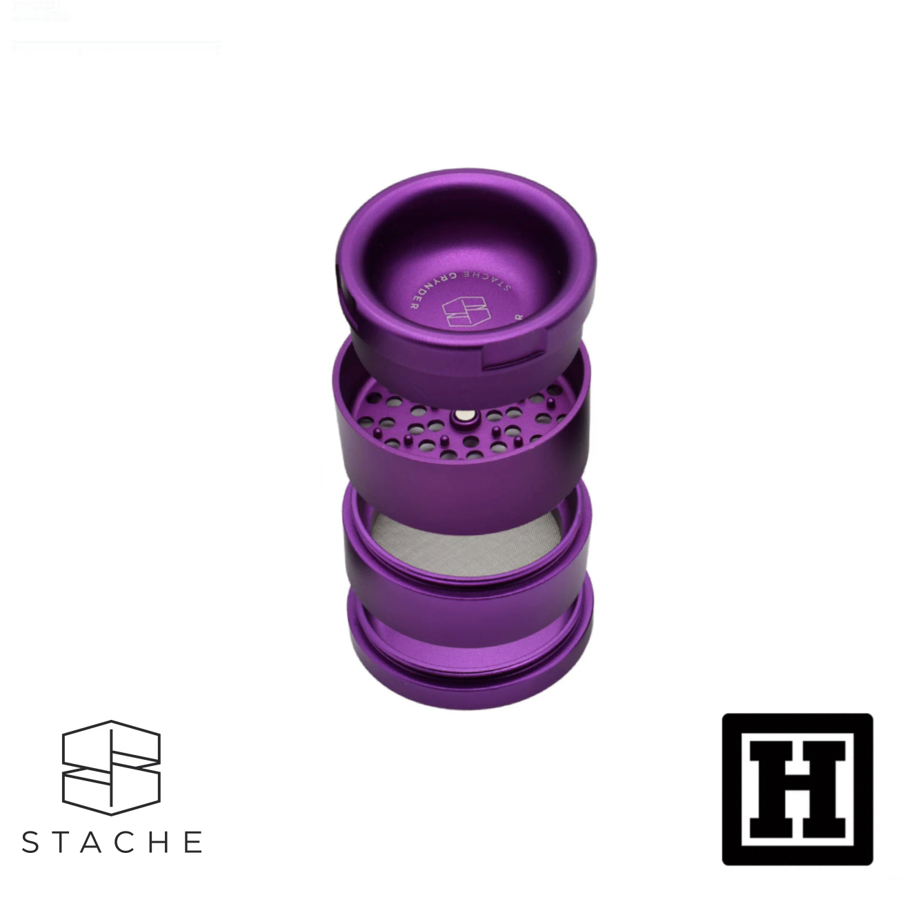 Stache Herb Grinder with Ashtray Lid 四片式 研磨器