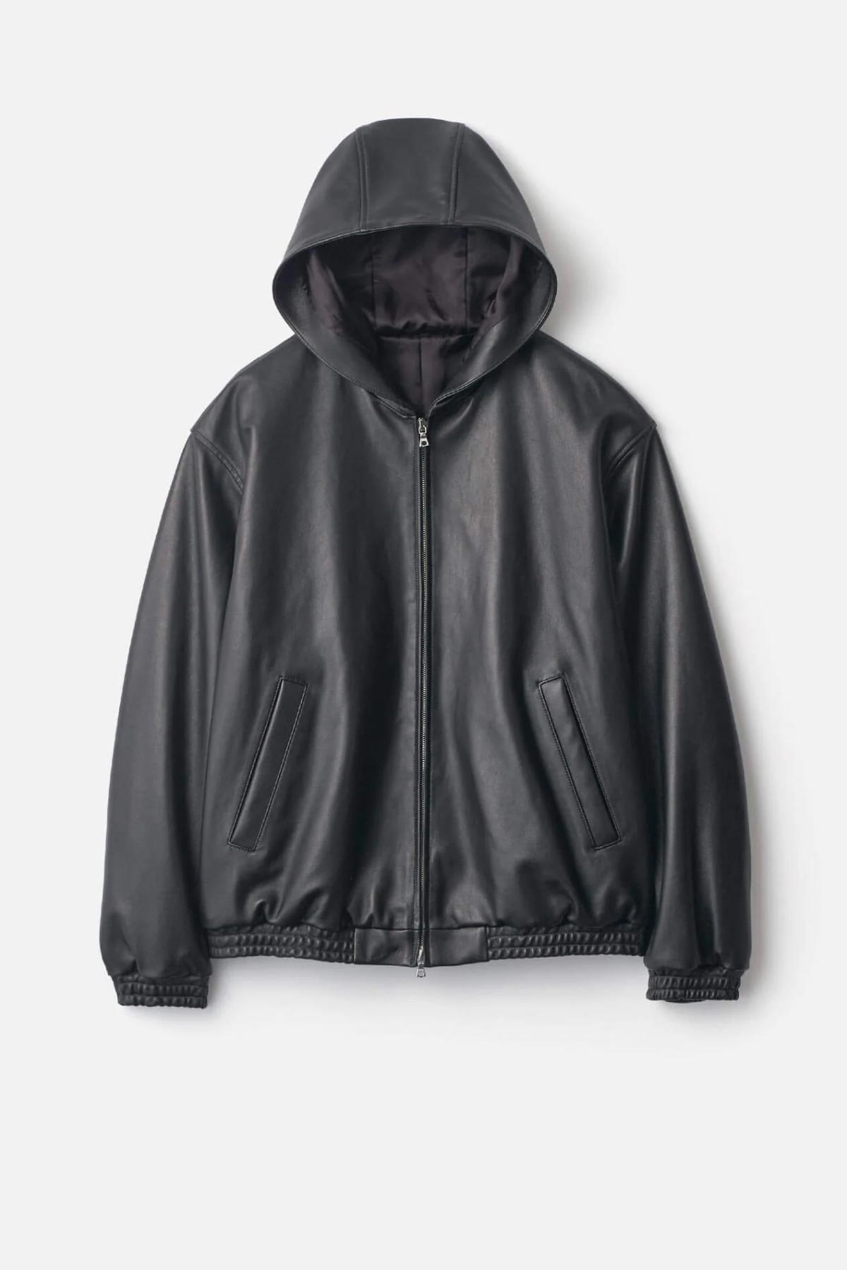 ssstein LAMB LEATER HOOD JACKET