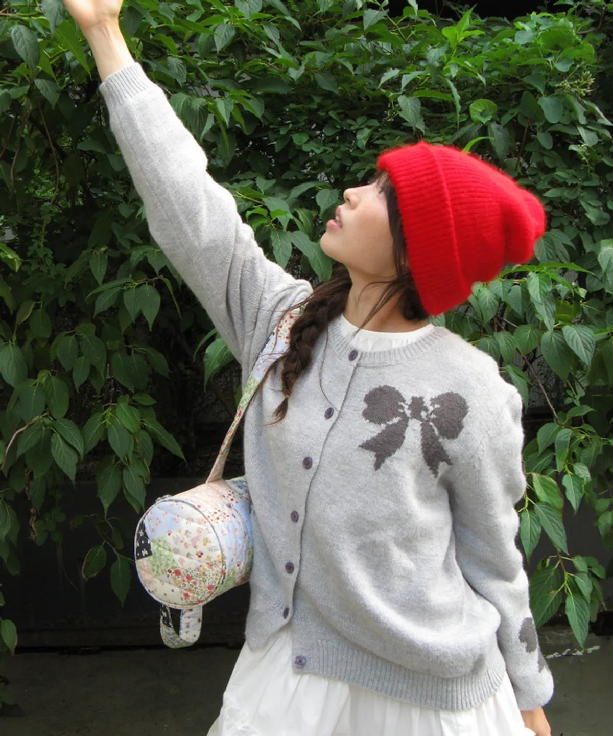 RONRON TRIPLE RIBBON CARDIGAN