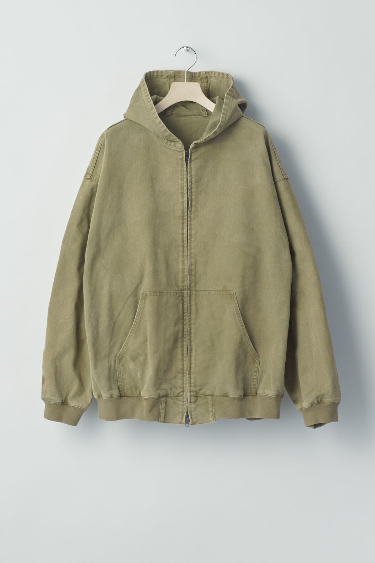 ssstein SULFUR DYED OXFORD VINTAGE HOOD JACKET (2COL)