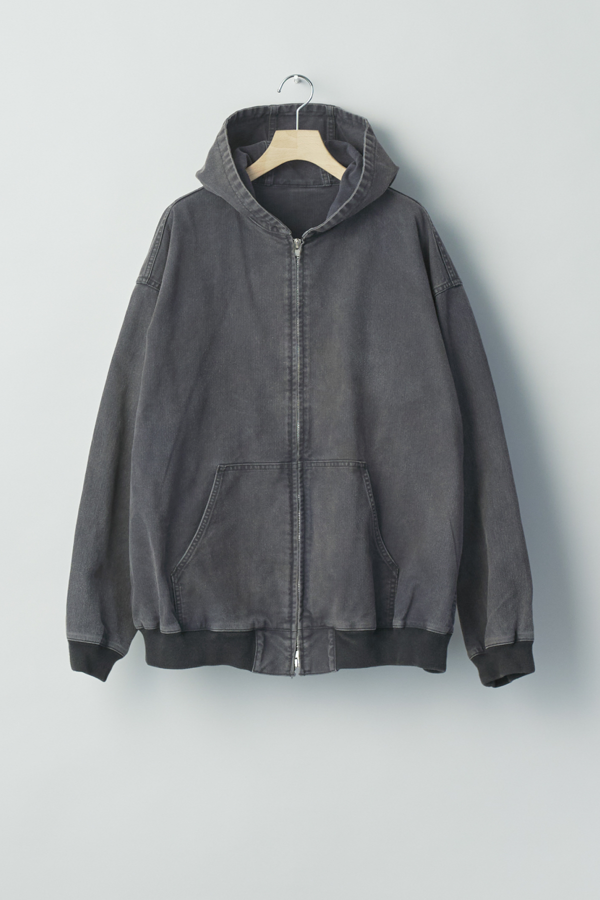 ssstein SULFUR DYED OXFORD VINTAGE HOOD JACKET (2COL)
