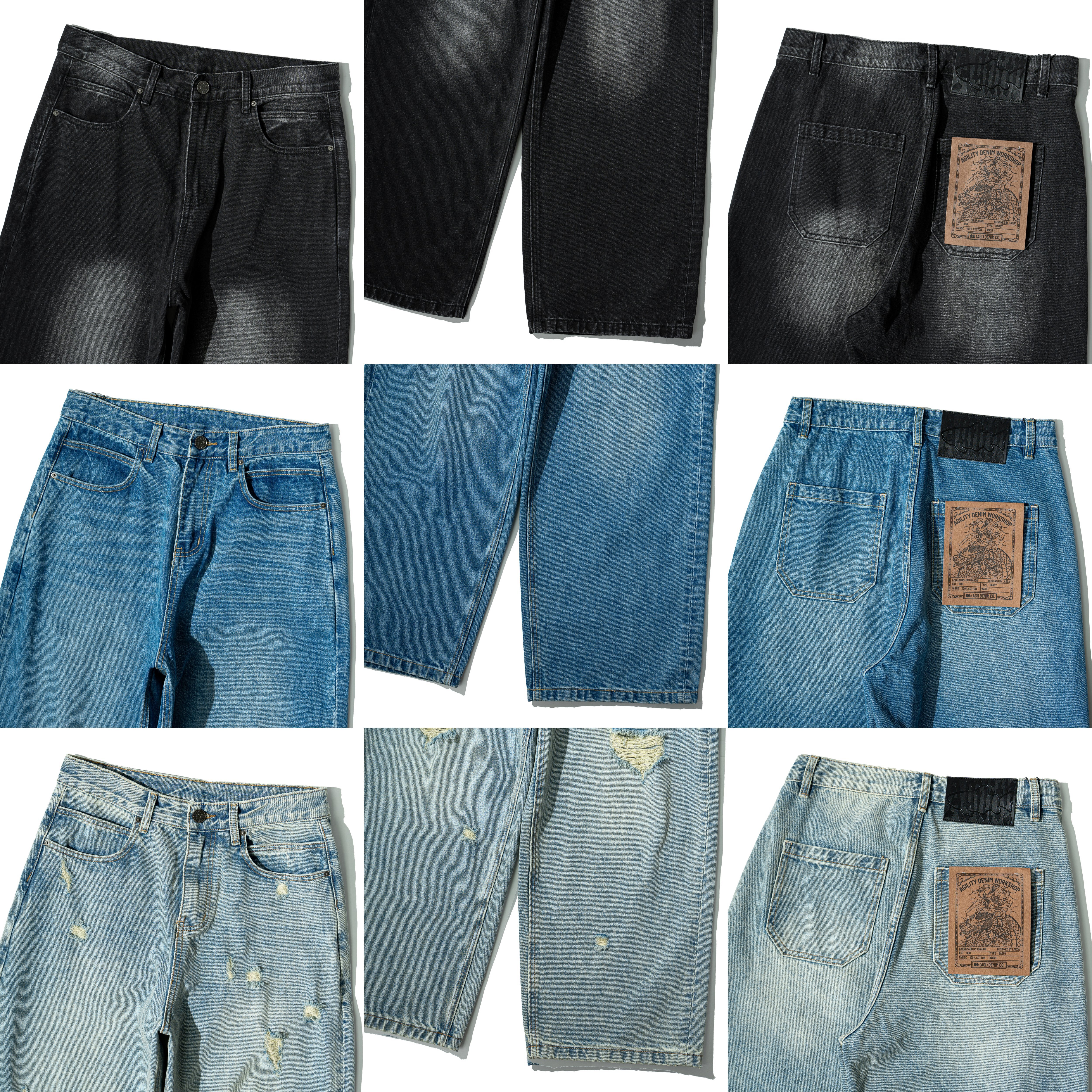 AGILITY Baggy Denim Jeans 寬鬆版型 牛仔長褲 [BA-908]