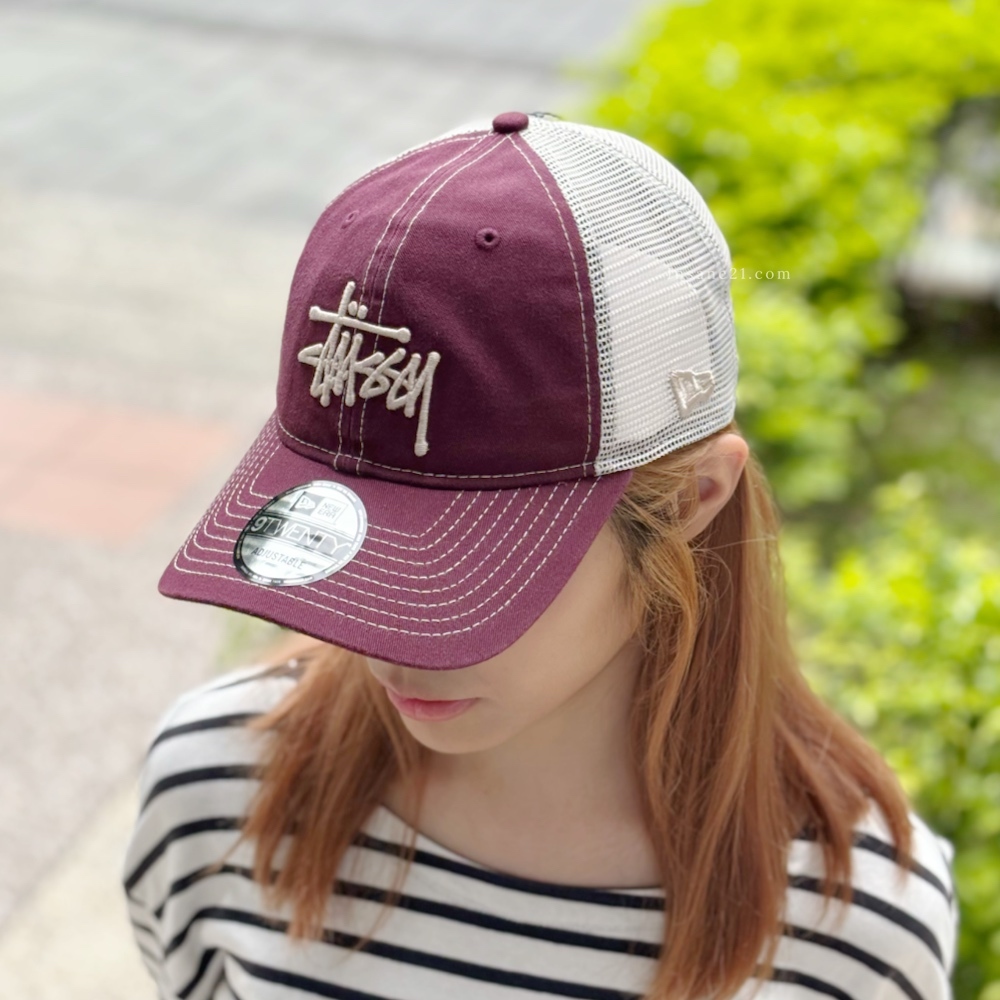 STUSSY X NEW ERA 9TWENTY 網格卡車帽 帽子 棒球帽