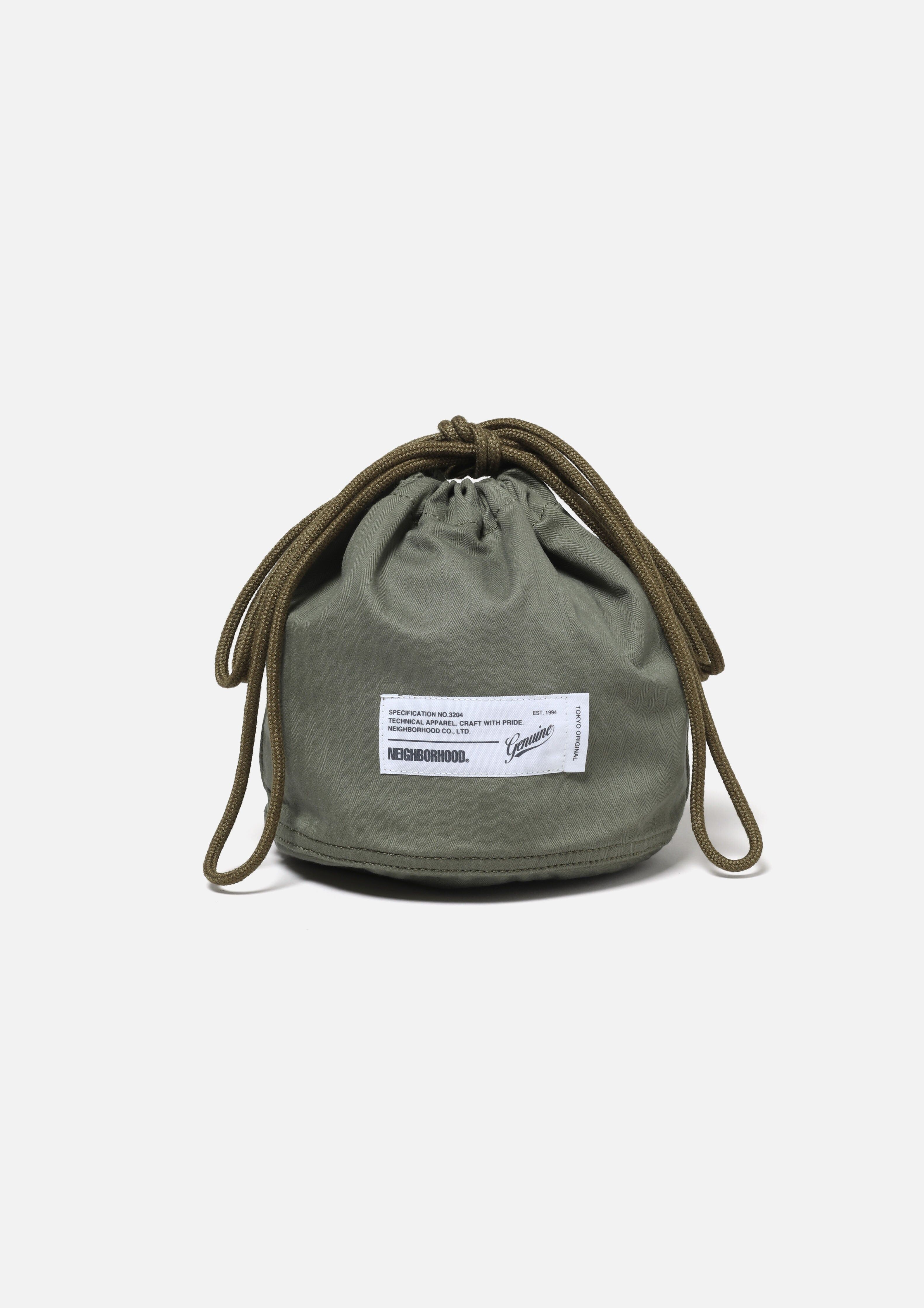『代購商品』2026AW NEIGHBORHOOD NBHD HBT DRAWSTRING BAG 包包 262TQNH-CG03