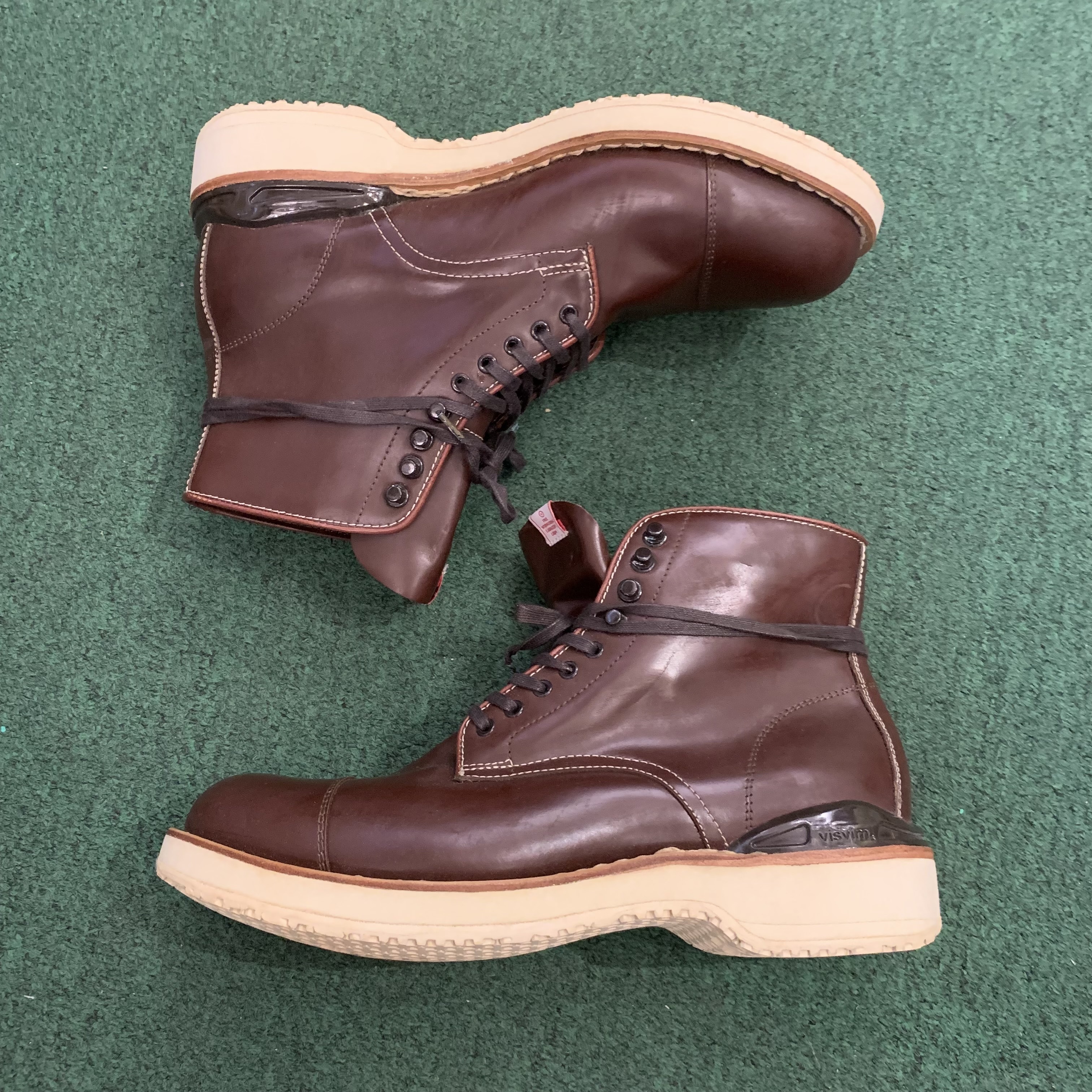 HB SHOP DISPLAY SALE: VISVIM VIRGIL CAP BOOTS-FOLK *NO SHOES BOX - BURGUNDY SIZE 9 IN STOCK NOW (現貨發售中)