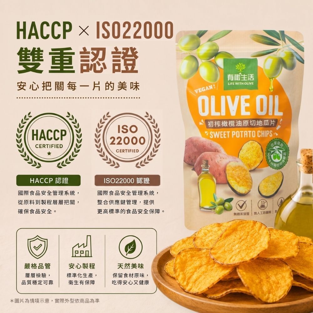 有橄生活 HACCP與ISO22000認證工廠 生產製程嚴謹把關