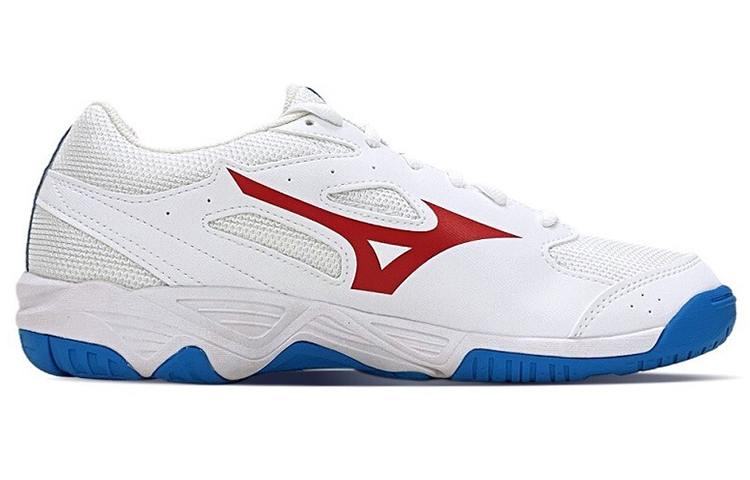 【代購】Mizuno Cyclone Speed CN Slip Resistant, Abrasion Resistant, Breathable Low top Training Shoes Unisex White Blue Red V1GA218125