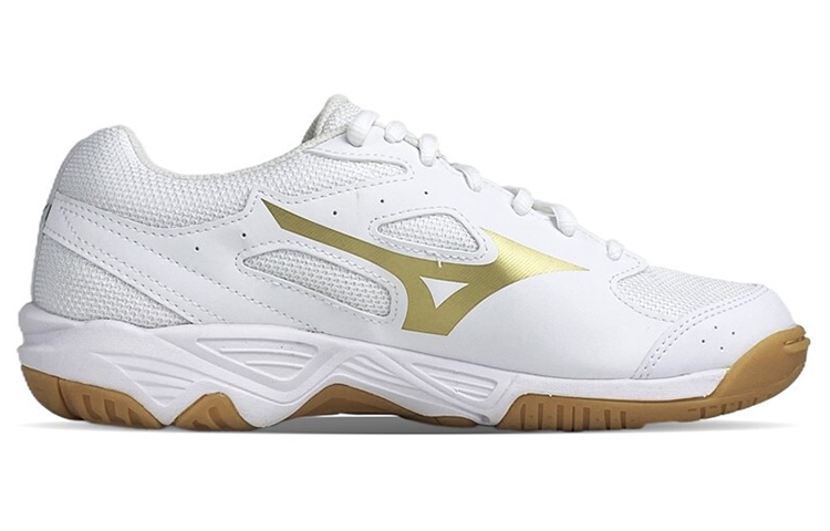 【代購】Mizuno Cyclone Speed 1 CN Slip Resistant, Abrasion Resistant, Breathable Low top Training Shoes Unisex White Gold V1GA218152