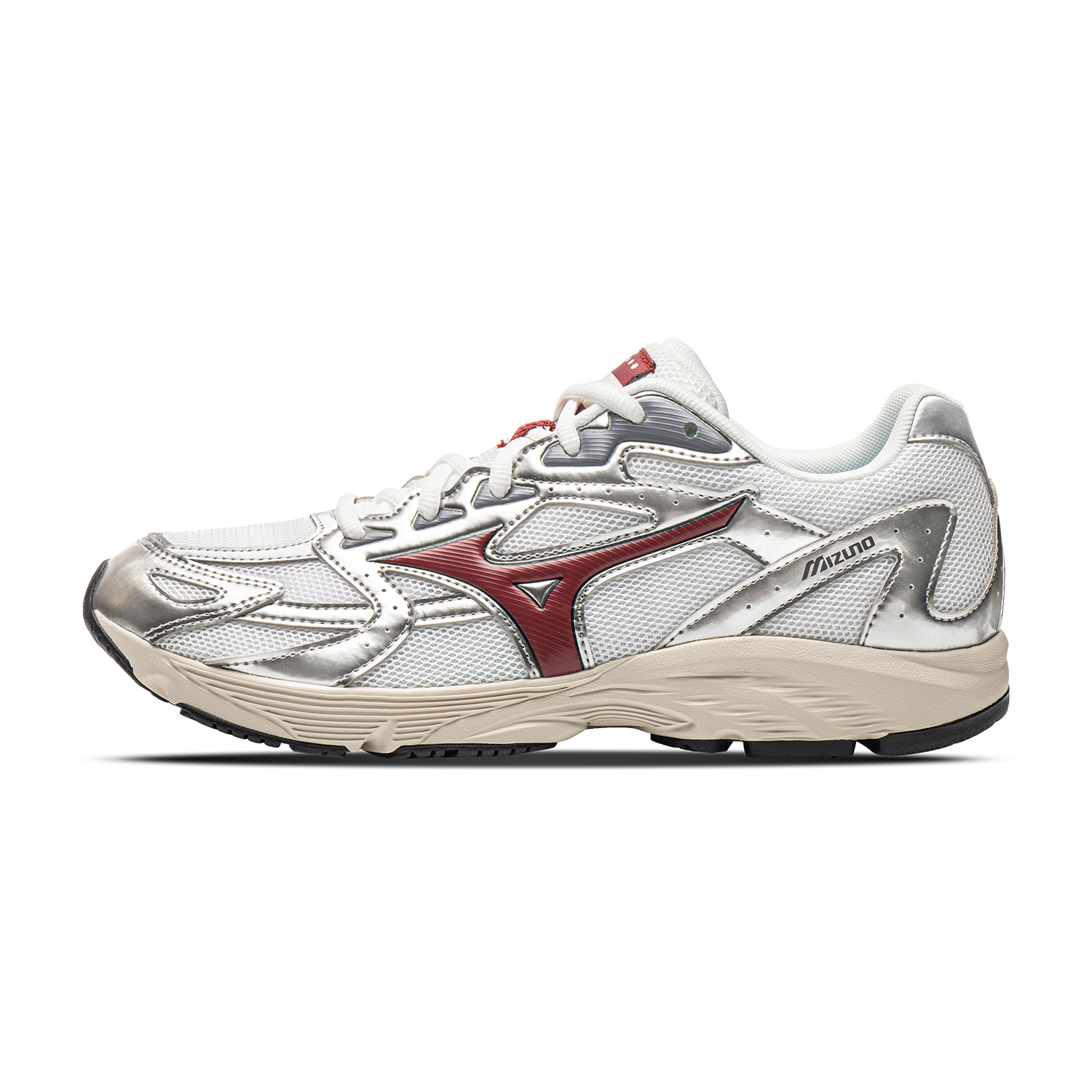 【代購】Mizuno SPARK CN 3 Running Shoes Unisex Low Top Porcelain White/Silver D1GH242812