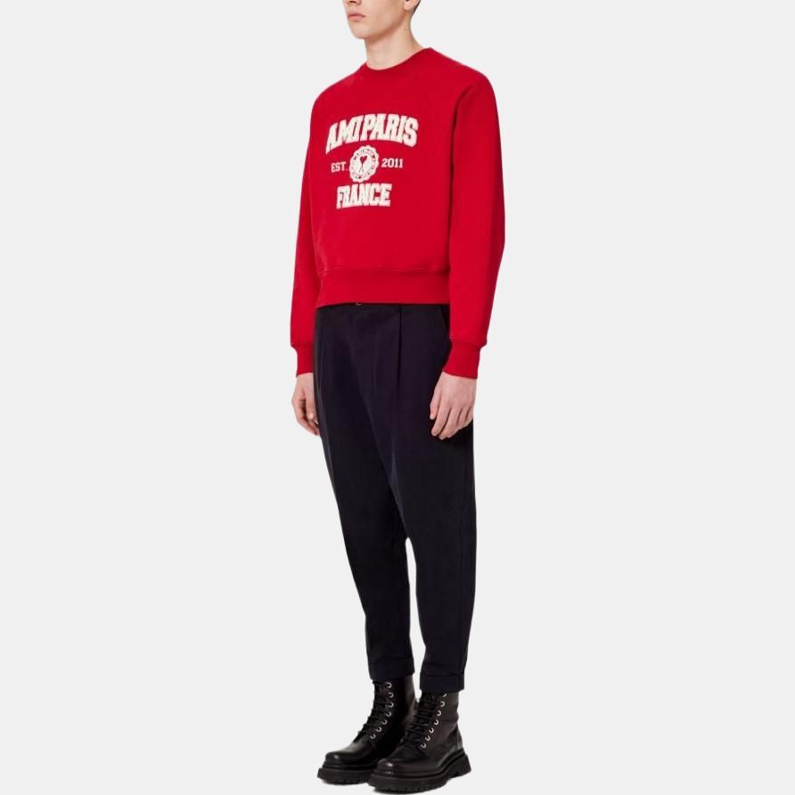 【代購】Amiparis logo-print organic-cotton sweatshirt USW010747-600