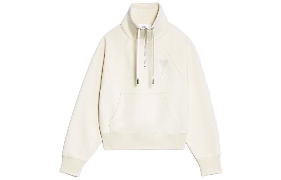 【代購】Ami Tonal Big Zip Sweat 'Off White' USW502747150