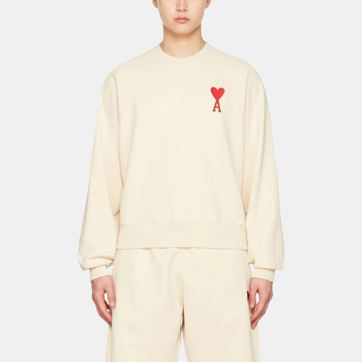 【代購】Amiparis Ami De Coeur embroidered-heart sweatshirt SPEUSW022747-150