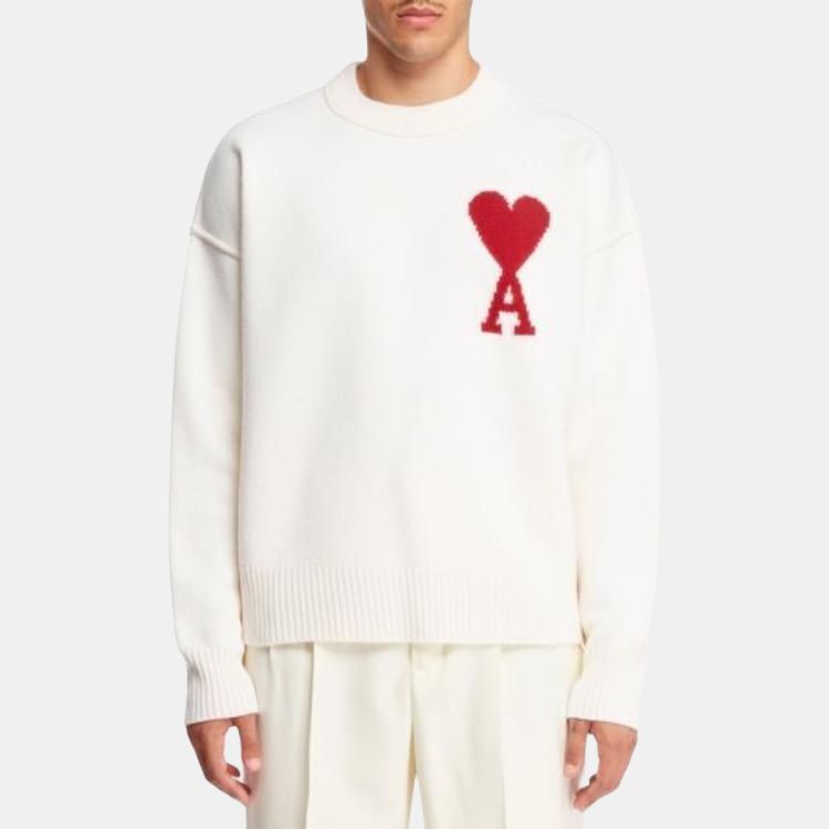 【代購】Ami Paris Logo Detailed Crew Neck Jumper BFUKS006018-154