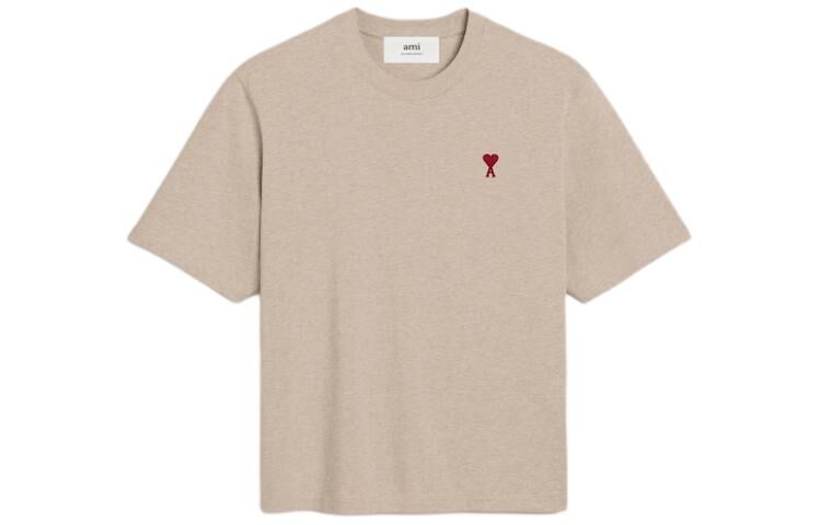 【代購】Ami Paris Ami De Coeur Logo Embroidered Crewneck T Shirt UTS005726-2712