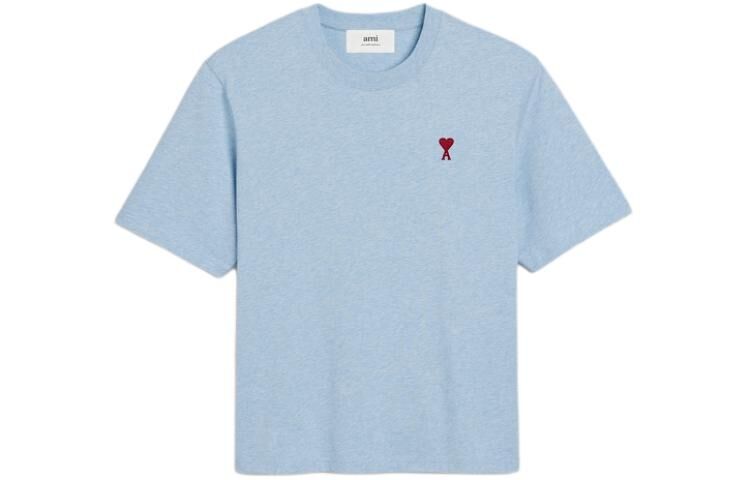 【代購】Ami Paris Ami De Coeur Logo Embroidered Crewneck T Shirt UTS005726-4842