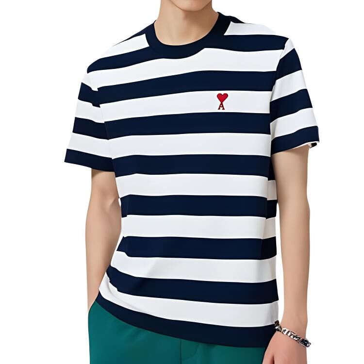 【代購】Ami Striped T Shirt UTS038JE0069-004
