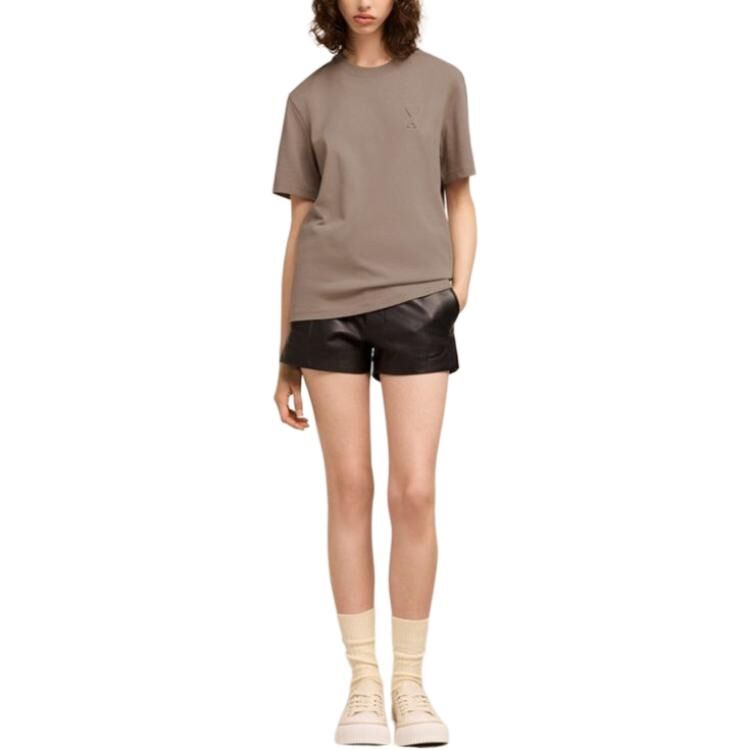 【代購】AMIPARIS SS24 T Shirt Unisex Taupe UTS025726-2811