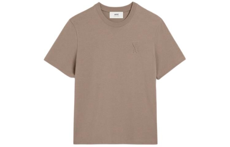 【代購】AMIPARIS SS24 T Shirt Unisex Taupe UTS025726-2811