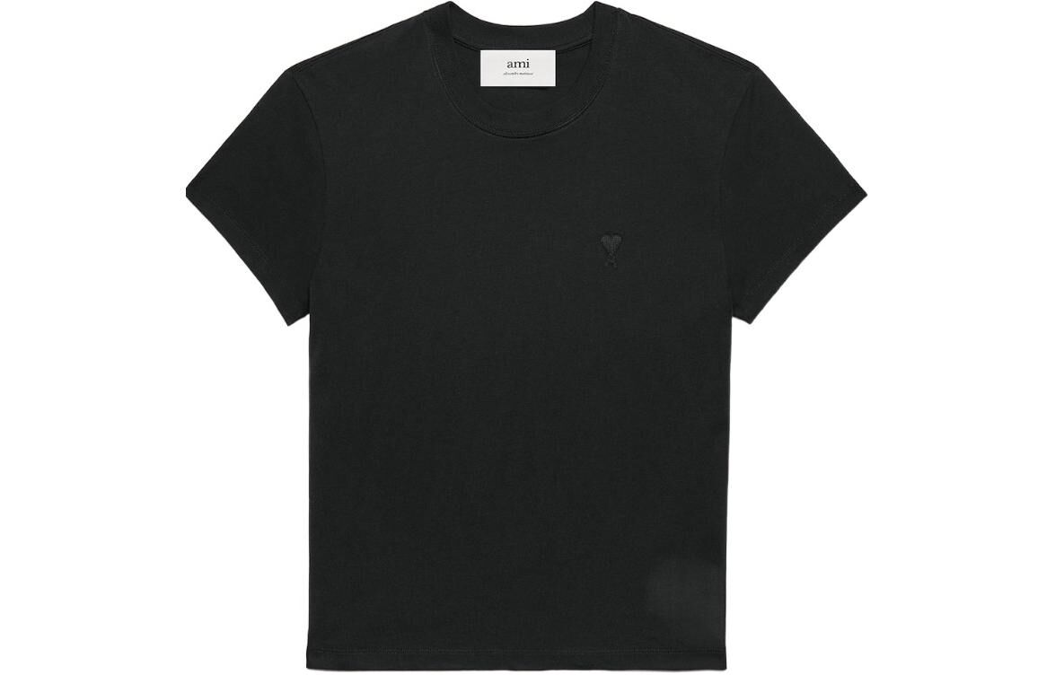 【代購】Ami Paris Ami De Coeur Logo Embroidered Crewneck T Shirt UTS003724-001