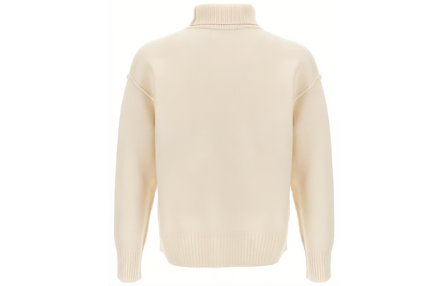 【代購】Ami Paris Ami De Coeur Logo Intarsia Knitted Roll Neck Jumper BFUKS406018-154