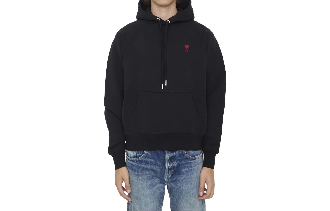 【代購】Ami Paris Ami De Coeur Drawstring Hoodie BFUSW205747-001