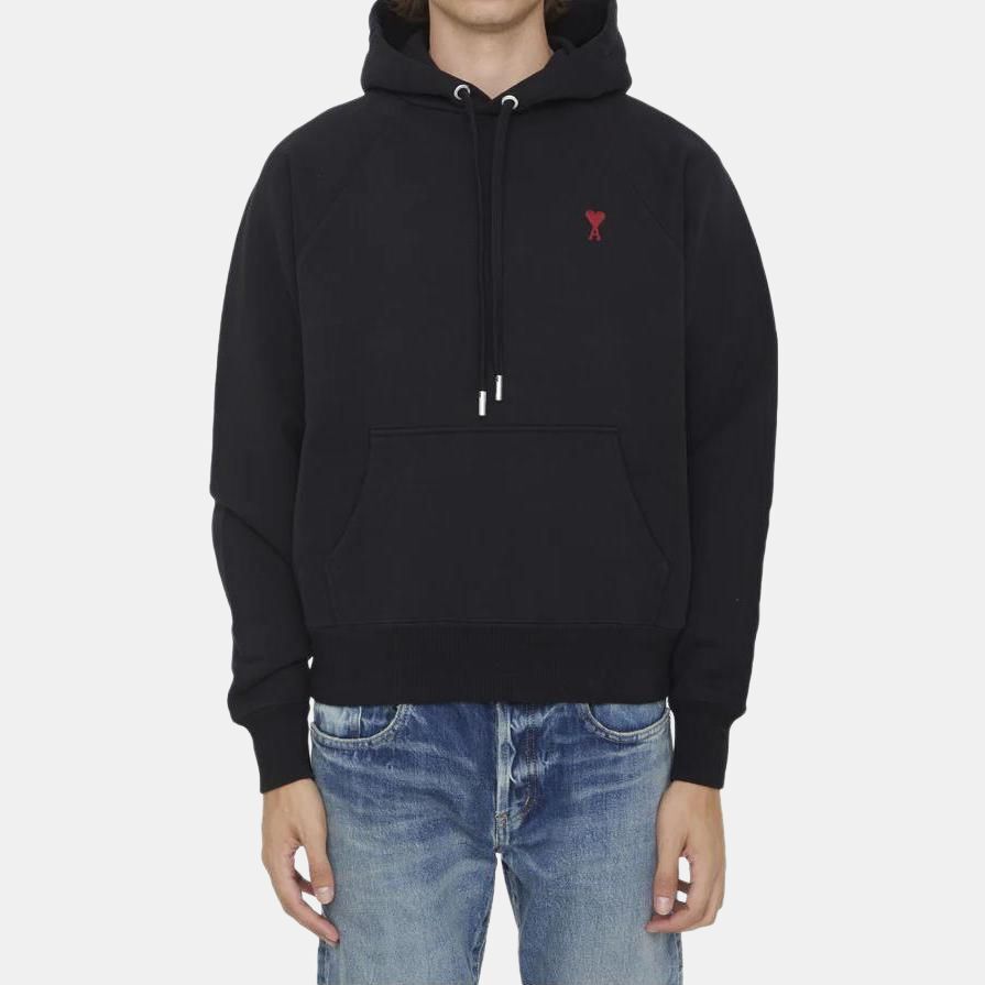 【代購】Ami Paris Ami De Coeur Drawstring Hoodie BFUSW205747-001