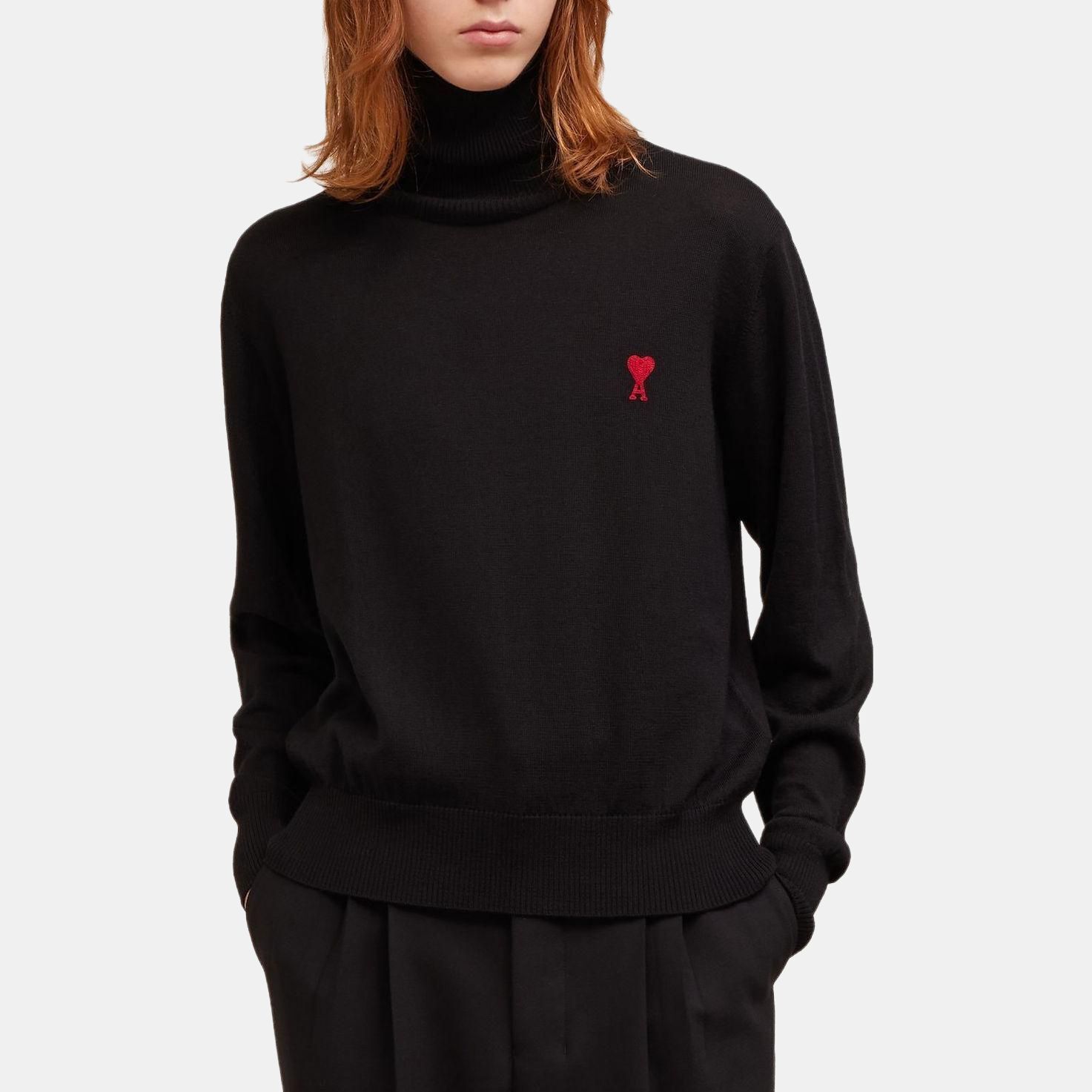 【代購】Ami Paris Logo Embroidered Knitted Jumper HKS411KN0025001