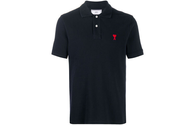 【代購】AMIPARIS Polo Shirts Men's Ocean Blue Polo Collar Moderate Straight Fit E21HJ207760-410