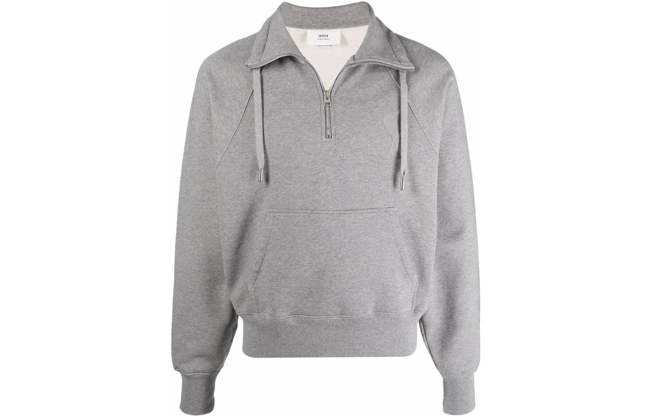【代購】AMIPARIS Ami De Coeur Half-zip Sweatshirt USW502747-055