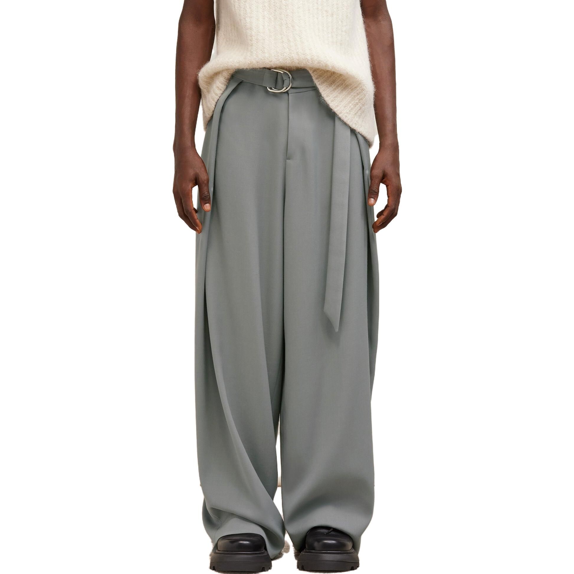 【代購】Ami Wide Leg Belted Trousers HTR407VI0007087
