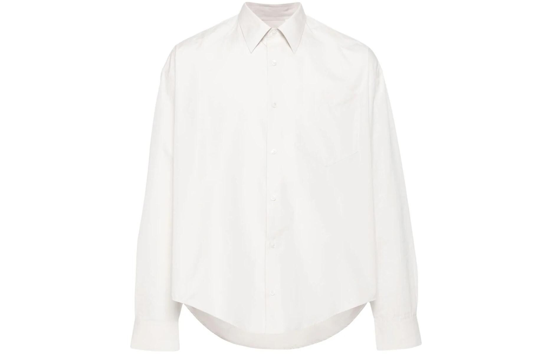 【代購】Amiparis Ami de Coeur-embroidered poplin shirt USH116CO0063-193