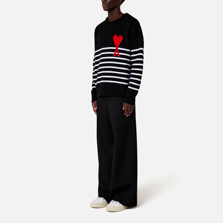 【代購】Ami Striped Sweater H21K029018-004