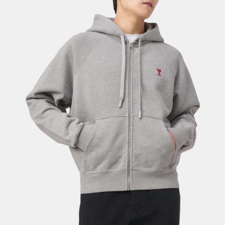 【代購】AMIPARIS FW23 Sweatshirt Unisex Smoke Gray USW4157472-055