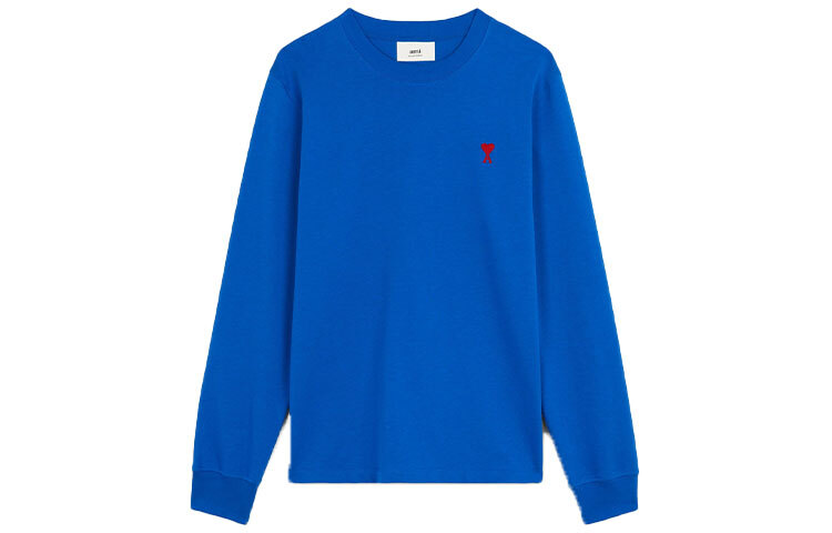 【代購】AMIPARIS T Shirts Men's Royal Blue Crew Neck Moderate Straight Fit A21HJ005701-490