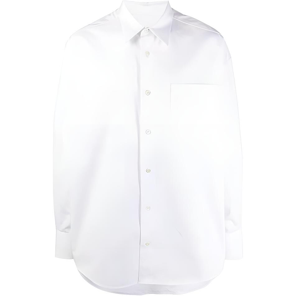 【代購】AMIPARIS Shirts Unisex White Lapel Moderate H21C111462-100