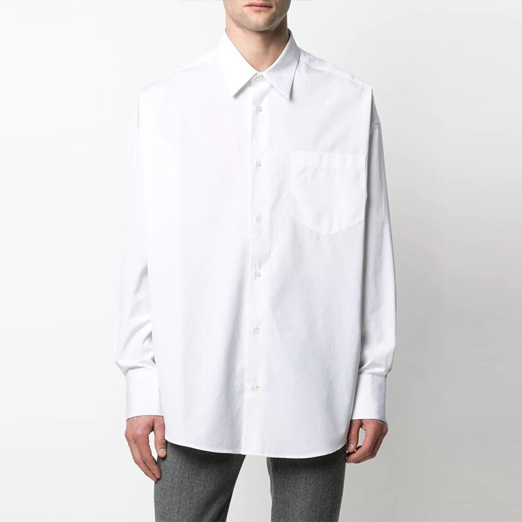 【代購】AMIPARIS Shirts Unisex White Lapel Moderate H21C111462-100