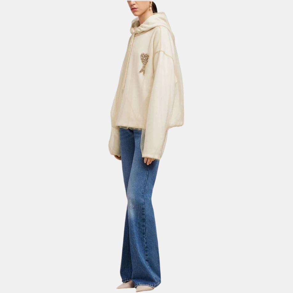 【代購】Amiparis Ami de Coeur tulle hoodie USW221PA0018268