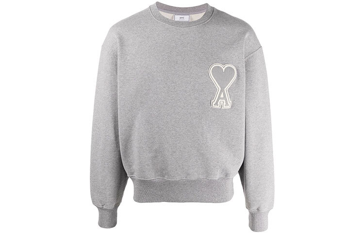 【代購】AMIPARIS Sweatshirts Men's Gray Crew Neck Moderate Regular A20HJ037747-055