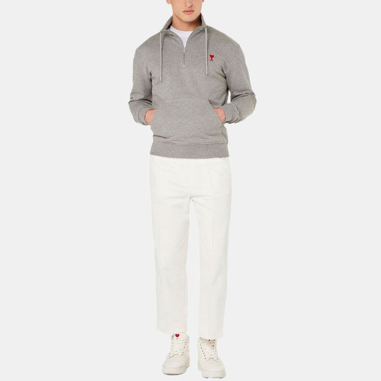 【代購】AMIPARIS Sweatshirt Men's Heather Gray A21HJ009-730055